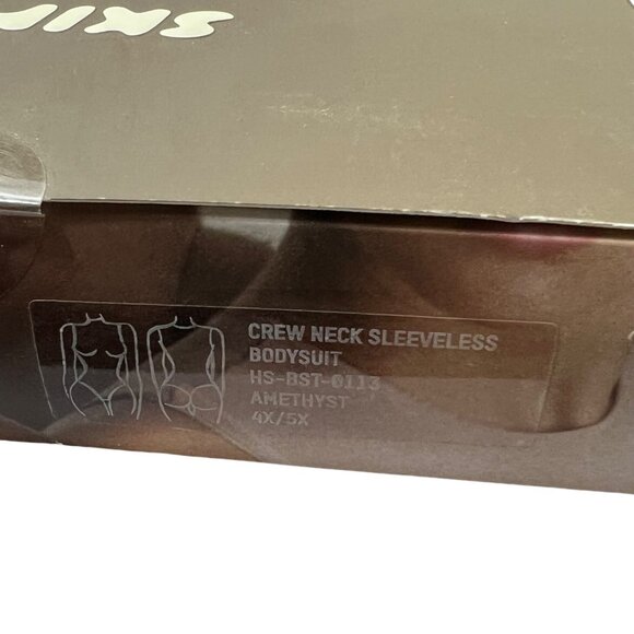 SKIMS Essential Crew Neck Sleeveless Bodysuit Amethyst Womens 4X/5X - Picture 11 of 12